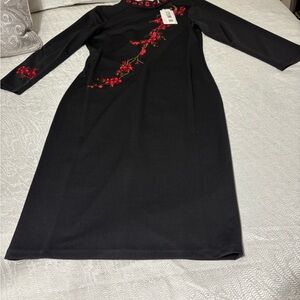 MISSLOOK Size 4 Embroidery Short Dress NWT